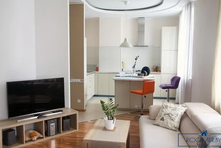 Однокомнатная квартира в Минске на Красноармейской спальня