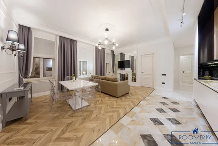 Квартира на сутки в Минске на улице Ленинградская, 2 гостиная