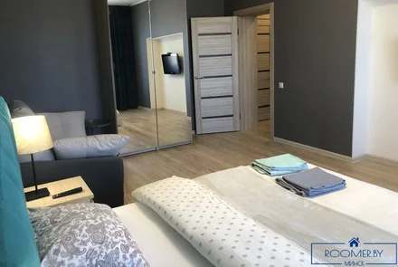 Однокомнатная квартира на сутки в Минске Дзержинского спальня