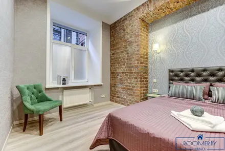 Квартира на сутки в Минске возле метро Площадь Ленина спальня